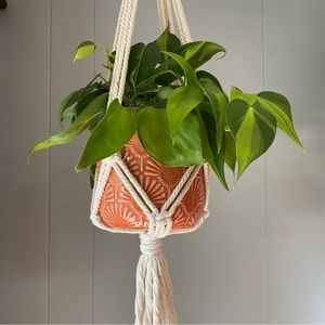 Macrame Plant Hanger With Tassel, Hanging Plant Holder, Plant Lovers Gifts